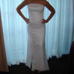 Beautiful white floor length gown